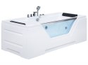 Wanna z hydromasażem 170 x 80 cm biała GRENADA Lumarko!