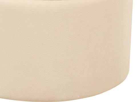 Zestaw 2 welurowych pufów ze schowkiem beżowy MEDFORD