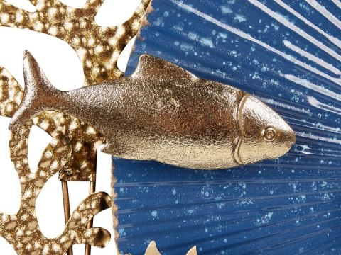 Dekoracja ścienna Ryba BARIUM Metal Niebieski 48 cm