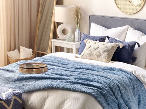 Koc BJAS 200 x 220 cm Niebieski