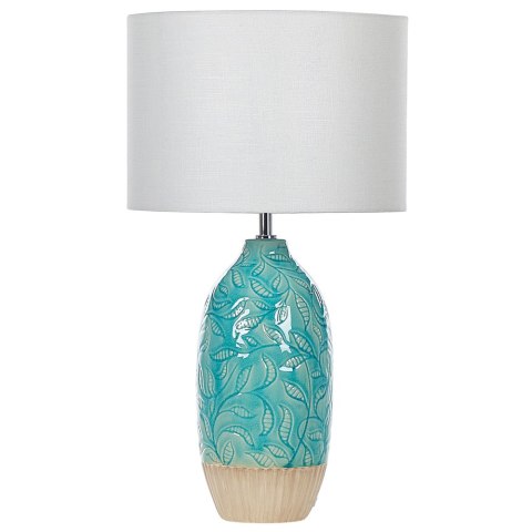 Lampa stołowa ATABA Ceramika Niebieski Lumarko!