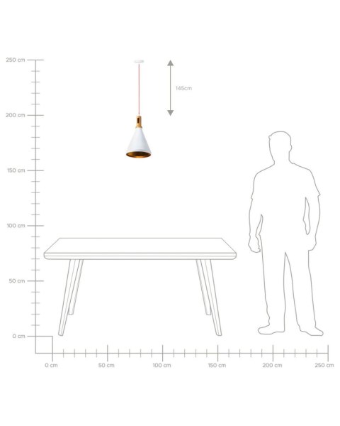 Lampa wisząca MACKENZIE Metal Biały