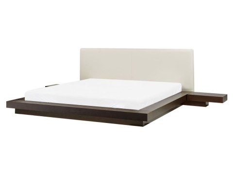 Łóżko Drewno ZEN 160 x 200 cm Jesion ciemny