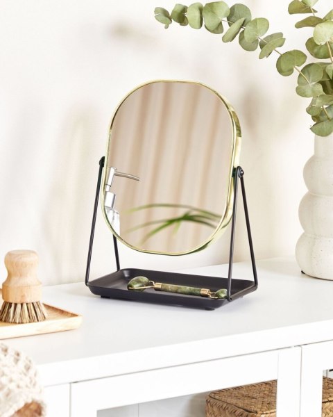 Lusterko kosmetyczne CORREZE Złoty