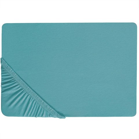 Prześcieradło z gumką HOFUF Bawełna 160x200 cm Turkusowy Lumarko!