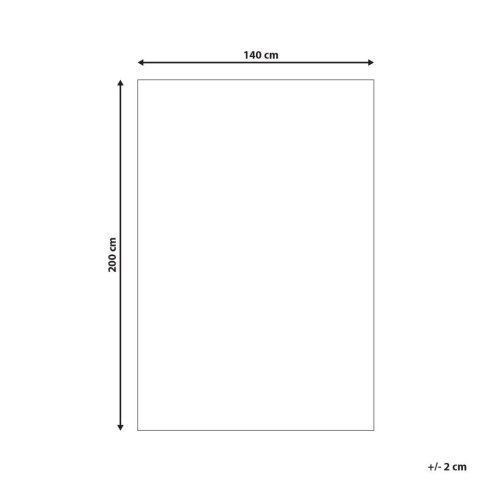 Dywan patchwork skórzany 140 x 200 cm beżowy TEKIR