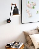 Lampa ścienna MISSISSIPPI Regulowana Metal Grafitowy Lumarko!