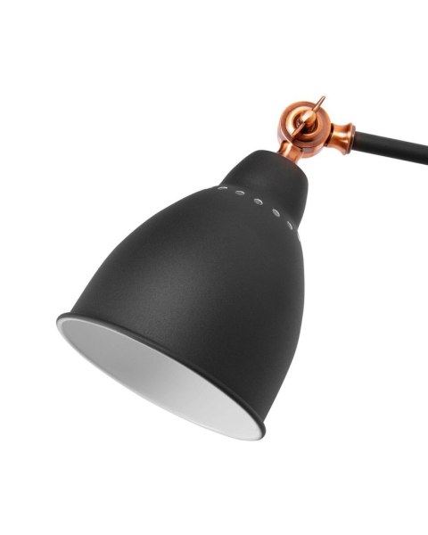 Lampa ścienna MISSISSIPPI Regulowana Metal Grafitowy