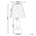 Lampa stołowa MORONA Drewno Naturalny Lumarko!