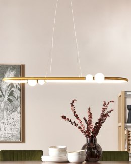 Lampa wisząca LED FEALE Metal Złoty Lumarko!