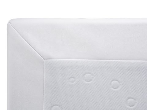Łóżko kontynentalne Ekoskóra PRESIDENT 140 x 200 cm Biały
