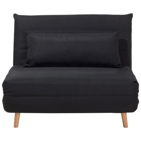 Sofa rozkładana jednoosobowa czarna SETTEN Lumarko!