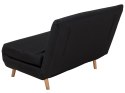 Sofa rozkładana jednoosobowa czarna SETTEN Lumarko!