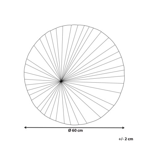 Dekoracja ścienna MORELIA Drewno Brązowy 60 cm