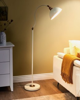 Lampa podłogowa LENNON Regulowana Metal Jasnobeżowy Lumarko!