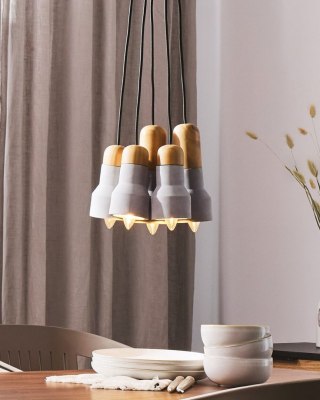 Lampa wisząca APURE Beton Szary