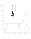 Lampa wisząca SAVIO Metal Złoty brąz Czarny Lumarko!