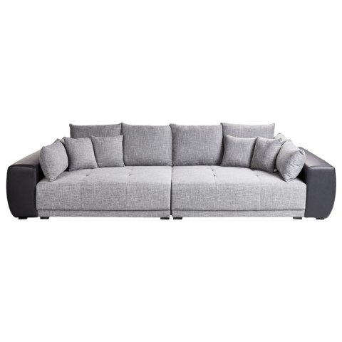 Sofa 4-osobowa szara z czarnym TORPO Lumarko!