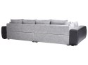 Sofa 4-osobowa szara z czarnym TORPO Lumarko!