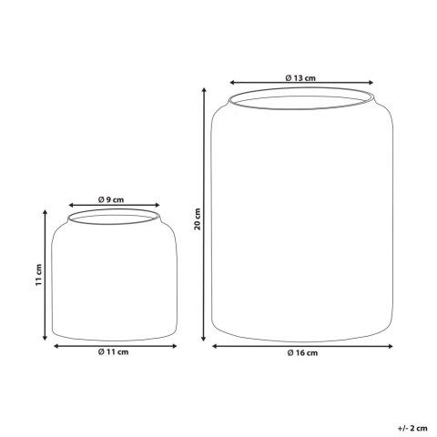 Wazon dekoracyjny RASAM Szkło 20/11 cm Pastelowy róż