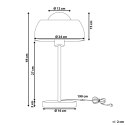 Lampa stołowa SENETTE Metal Biały Lumarko!