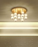Lampa sufitowa YOWAKA Metal Złoty Lumarko!