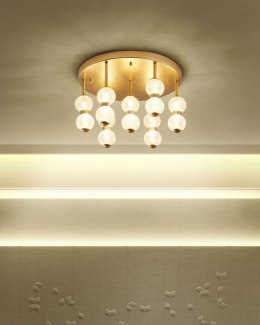Lampa sufitowa YOWAKA Metal Złoty Lumarko!