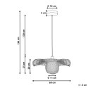 Lampa wisząca BONITO Drewno bambusowe Jasnobrązowy Lumarko!