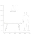 Lampa wisząca LED BAGO Metal Biały Lumarko!