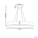 Lampa wisząca LED BAGO Metal Biały Lumarko!