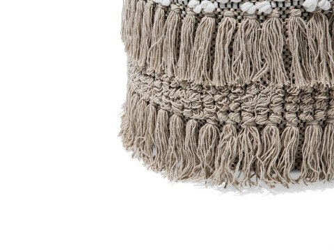 Puf ⌀ 44 cm beżowy NOIDA