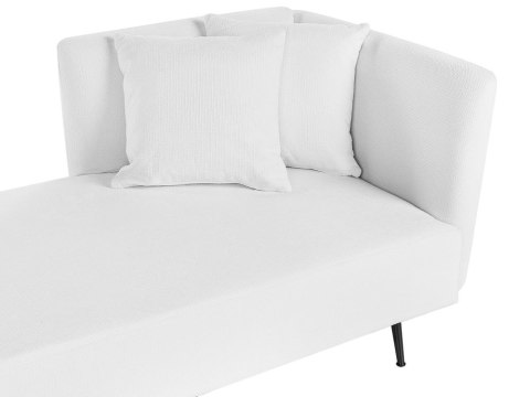 Szezlong prawostronny biały RIOM