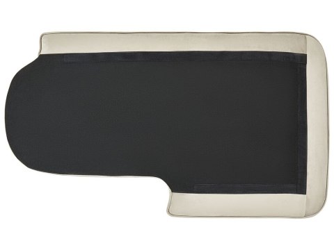 Szezlong welurowy lewostronny beżowy ALLIER