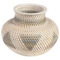Wazon dekoracyjny ASAHAN Rattan 22 cm Naturalny Lumarko!