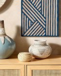 Wazon dekoracyjny ASAHAN Rattan 22 cm Naturalny Lumarko!