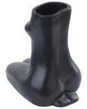 Wazon na kwiaty PYRGOS Ceramika 22 cm Czarny Lumarko!