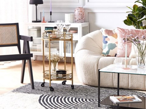 Wózek kuchenny FARLEY Metal Złoty