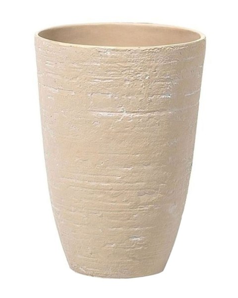 Zestaw 2 doniczek CAMIA Kamień 35 cm Beżowy