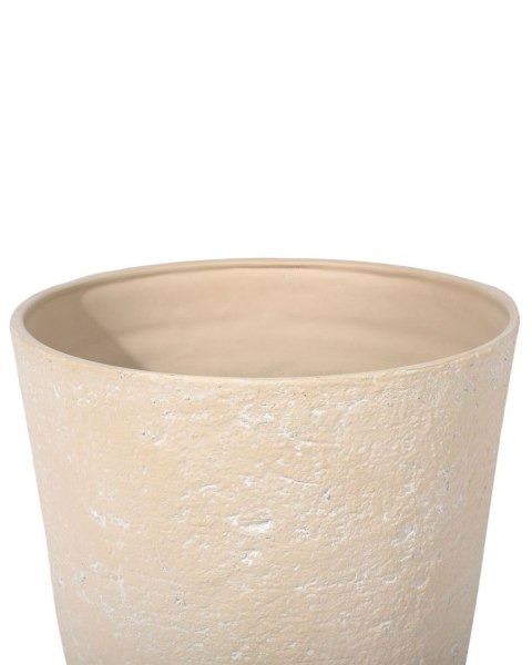 Zestaw 2 doniczek CAMIA Kamień 35 cm Beżowy