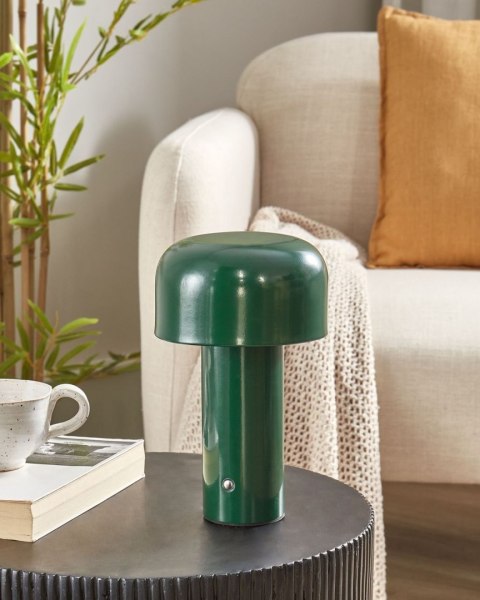 Bezprzewodowa lampa stołowa LED BESOS Ze ściemniaczem Metal Zielony