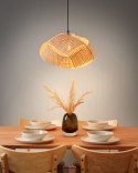 Lampa wisząca HALIL Drewno bambusowe Beżowy Lumarko!