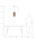 Lampa wisząca LUCITE Papier Naturalny Lumarko!