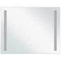 Lustro łazienkowe LED LIRAC 70 cm 60 cm Srebrny Lumarko!
