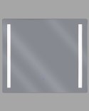 Lustro łazienkowe LED LIRAC 70 cm 60 cm Srebrny Lumarko!