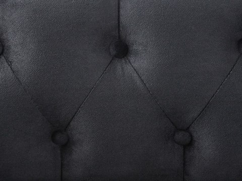 Szezlong welurowy prawostronny czarny LATTES II