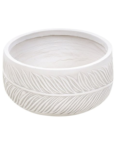 Doniczka FTERO Ceramika 35 cm Złamana biel