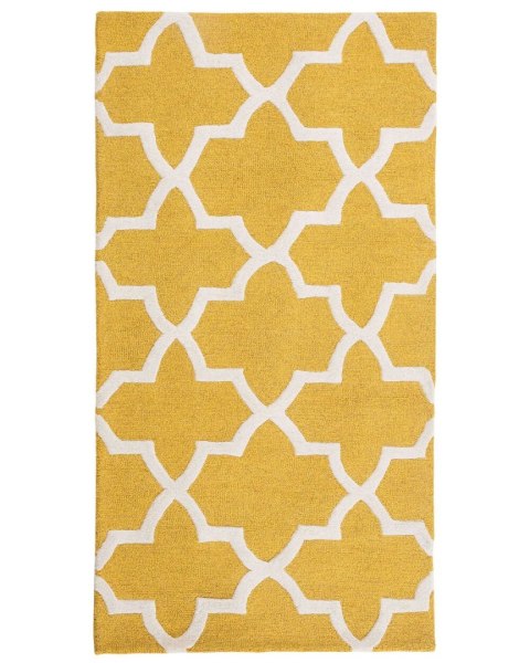 Dywan wełniany 80 x 150 cm żółty SILVAN