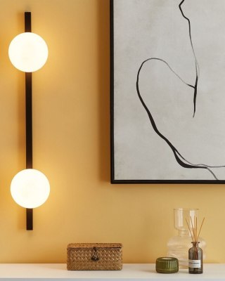 Lampa ścienna ISABELLA Metal Czarny