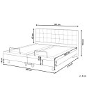 Łóżko regulowane DUKE 180 x 200 cm Beżowy Lumarko!