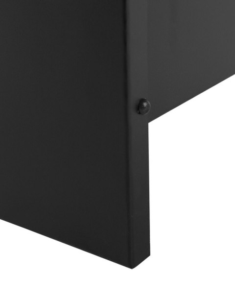 Palenisko ogrodowe z grillem stalowe czarne SHIGA